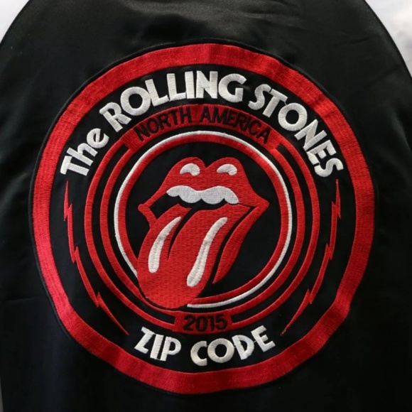 Vintage The Rollin Stones Bomber Jacket women's si - Picture 5 of 8
